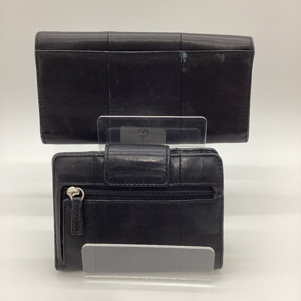 2151. Vintage Coach Black Wallet 2PC Set w/ Large Buckle VGUC - Picture 2 of 13